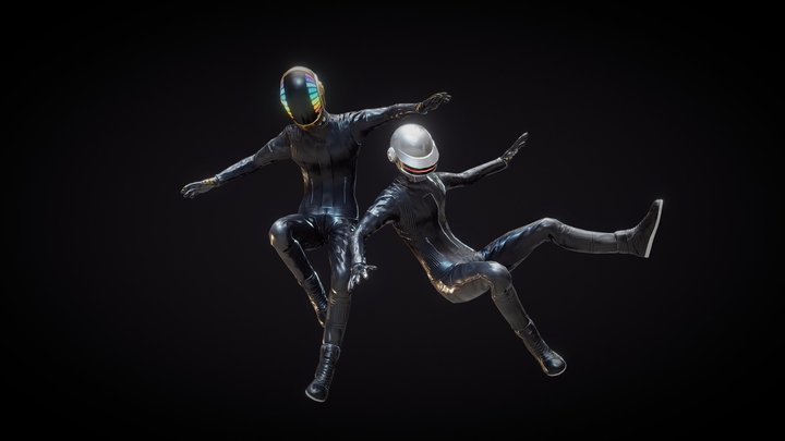 Daft Punk (Rigged) 3D Model