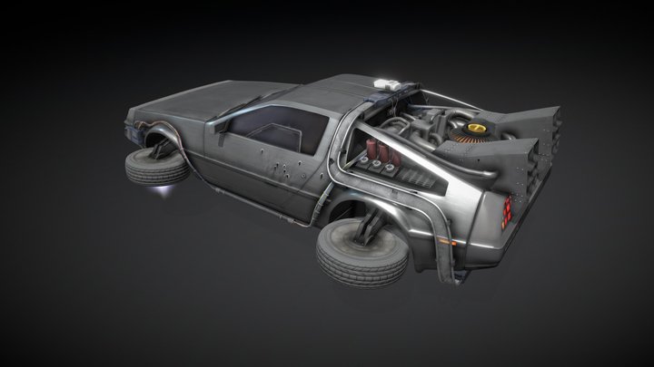 Ready Player One - Parzival's Delorean 3D Model