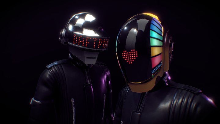 Daft Punk 1993 - 2021 3D Model